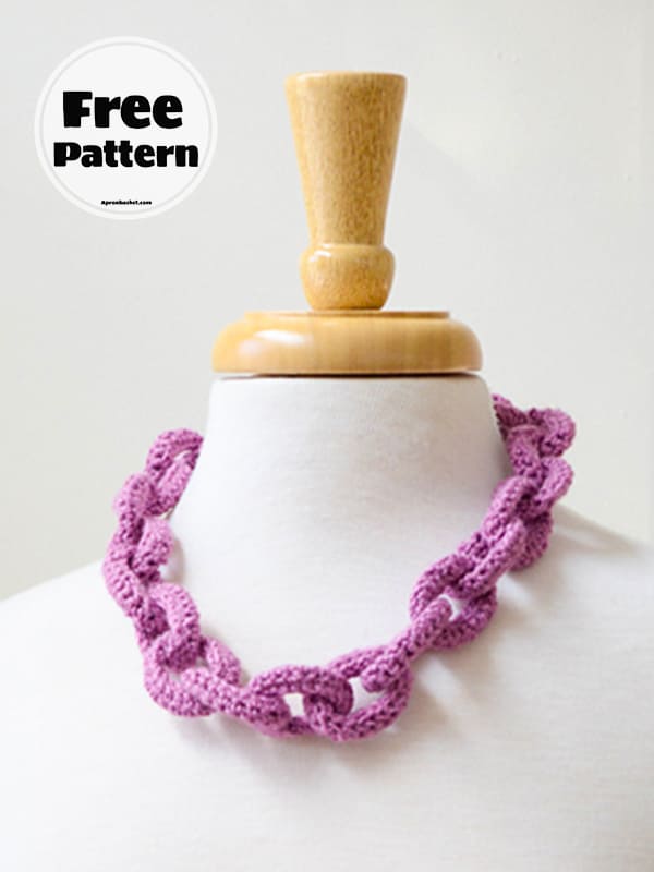 chain crochet necklace pattern