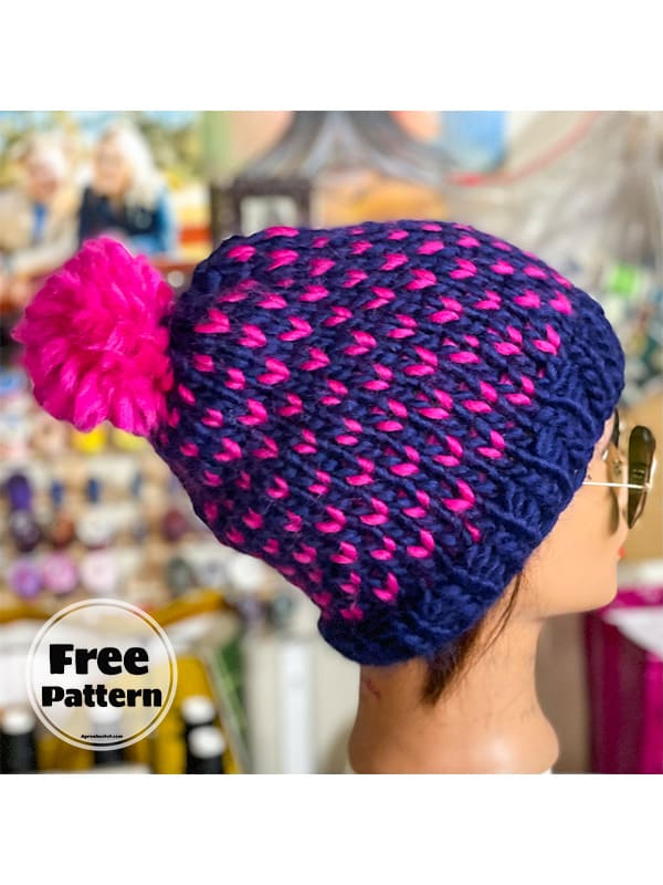 chunky knit hat pattern