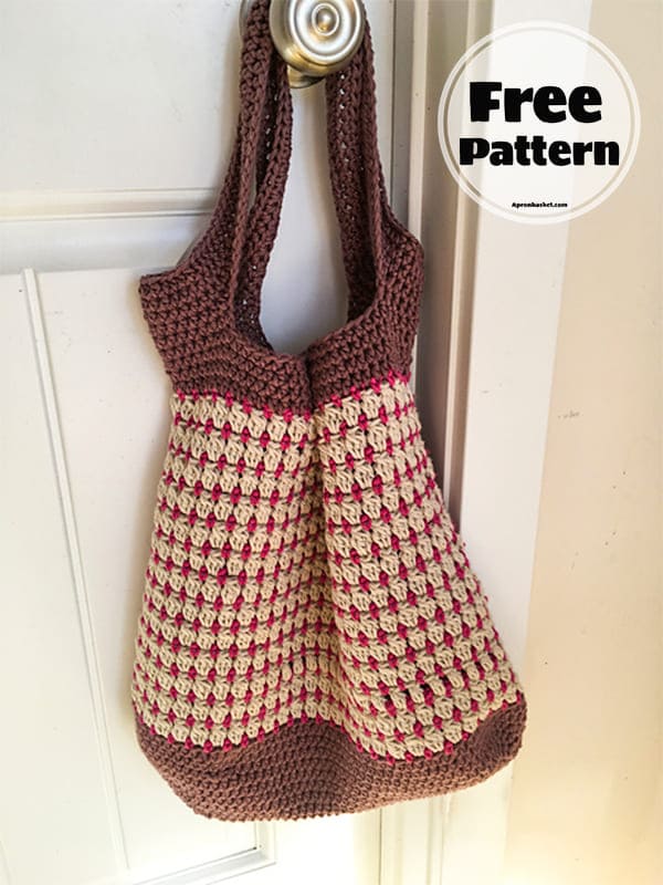 clover crochet market bag pattern