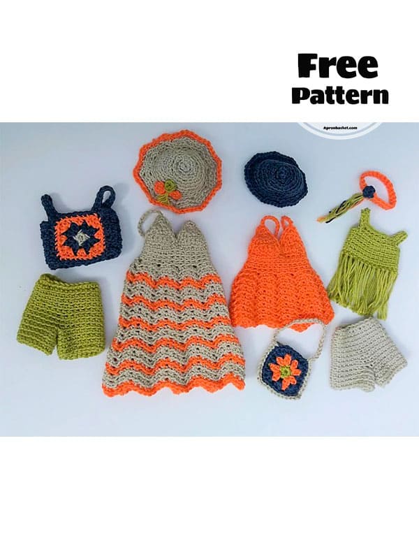 crochet barbie festival clothes