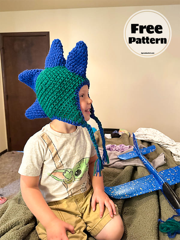 crochet dinosaur hat pattern