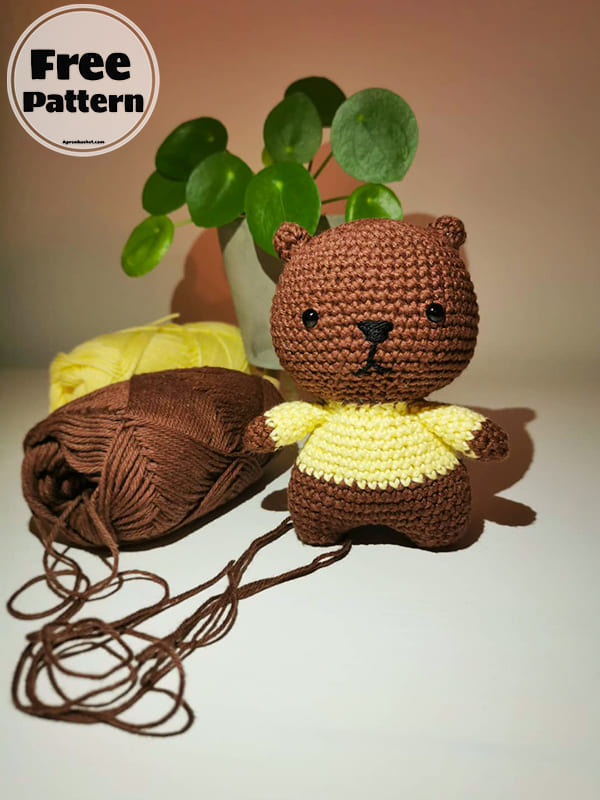 20+ Simple Crochet Bear Amigurumi Free Patterns 