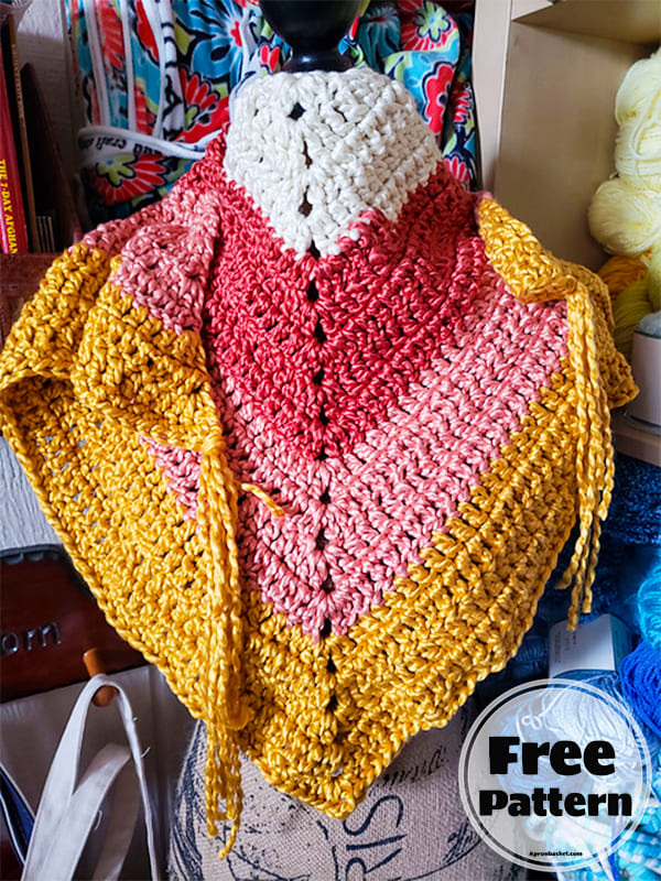 easy crochet pattern triangle scarf