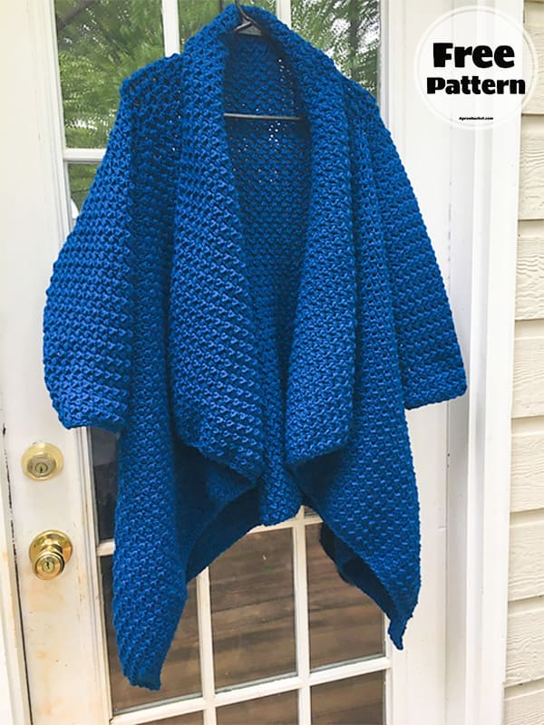 elizabeth long crochet cardigan