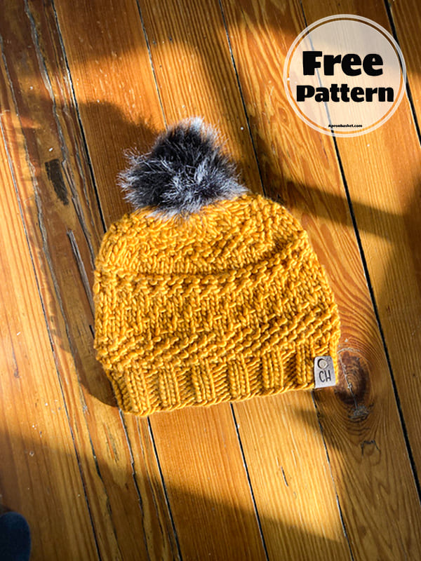 february knit hat pattern