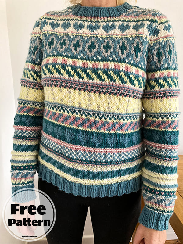 fizzy fairisle knit sweater