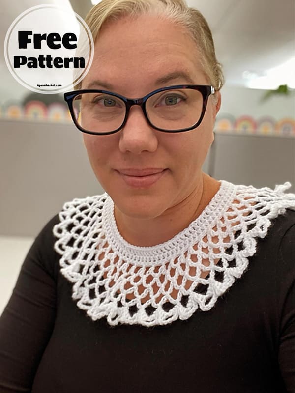 ginsburg collar crochet necklace pattern