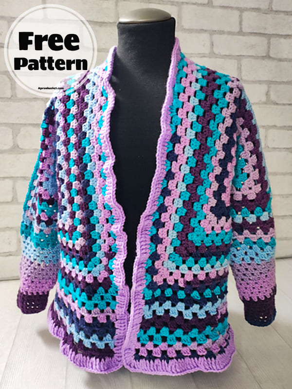 horizon crochet cardigan