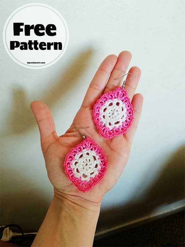 lacy crochet earrings pattern