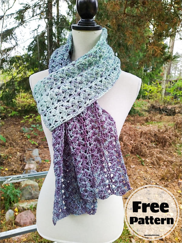 lacy crochet scarf pattern