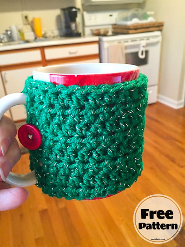 one stitch crochet mug cozy pattern