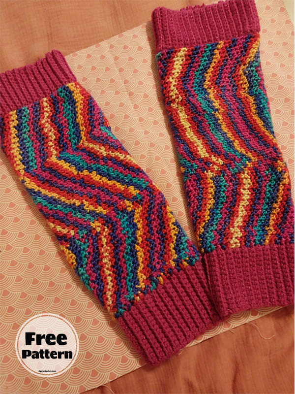 pink pride crochet leg warmers free pattern