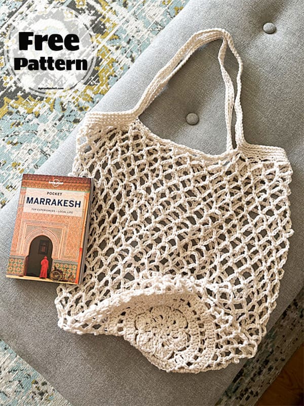 rustic french market bag crochet pattern