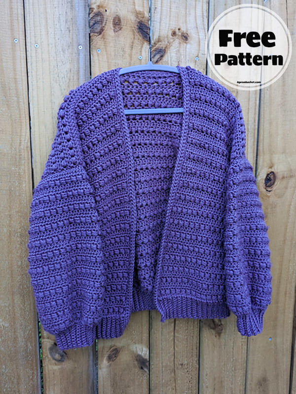 stony crochet cardigan