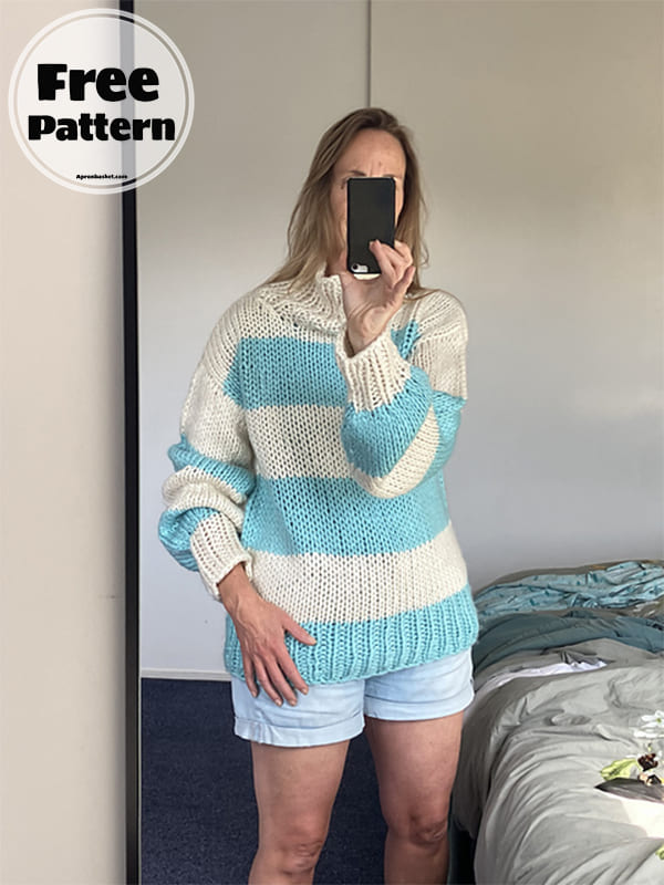 the jennifer striped knit sweater
