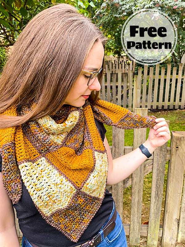 triangle scarf crochet pattern - 2