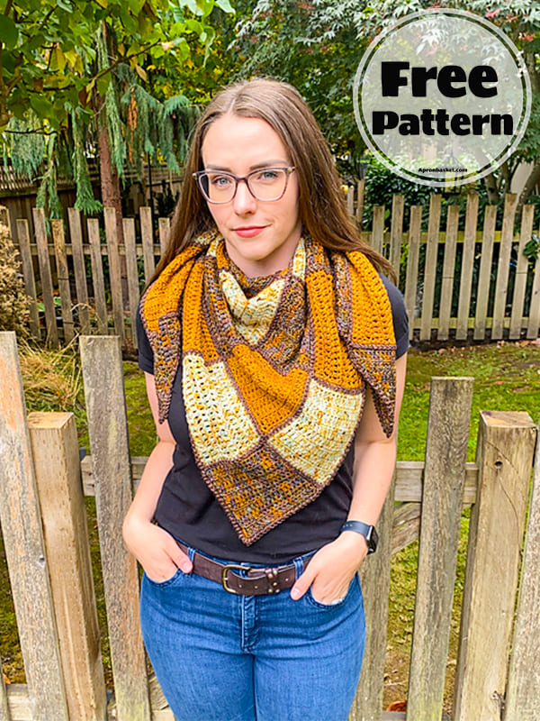 triangle scarf crochet pattern