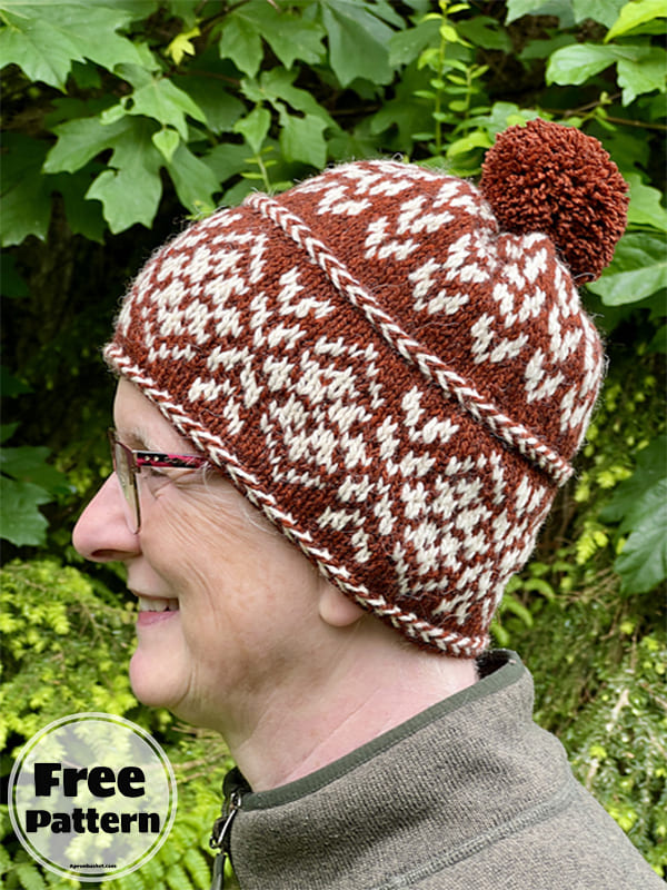 two color knit hat pattern