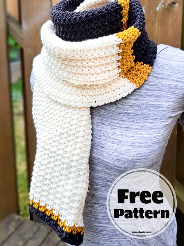 walk crochet scarf pattern