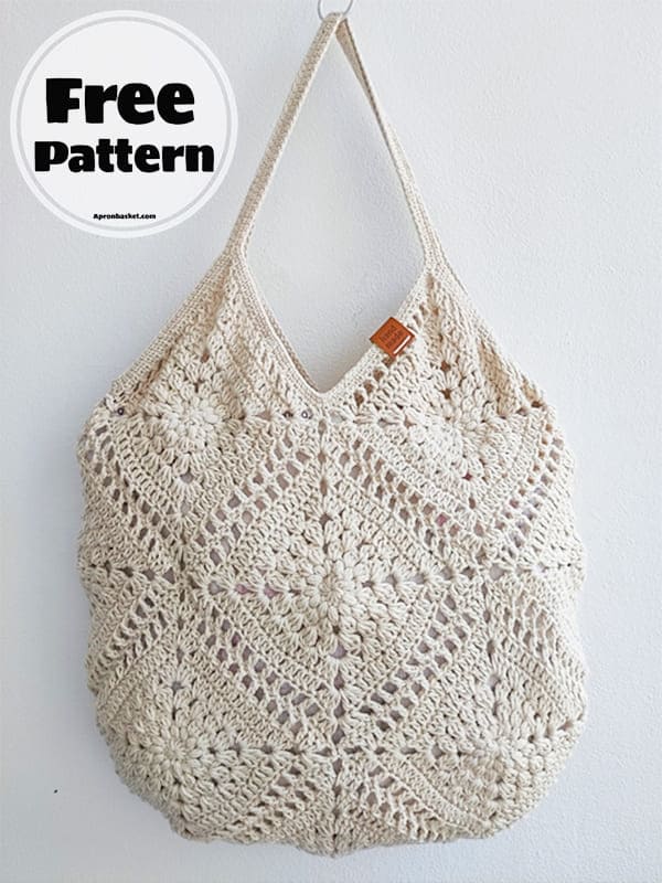 wildrose crochet market bag