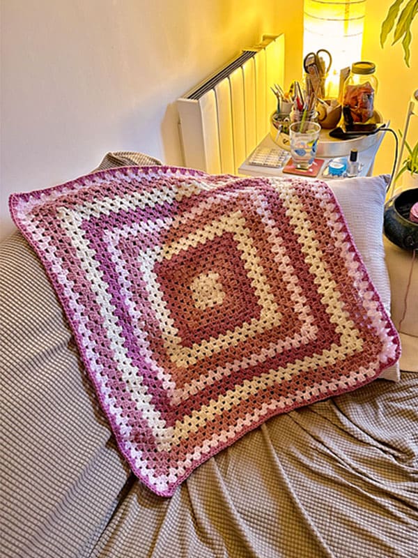 Crochet Granny Square Baby Blanket Free Pattern