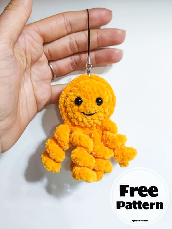 Crochet Jellyfish Keychain Free Pattern -2