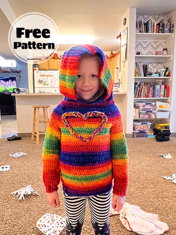 Children Free Hoodie Crochet Pattern