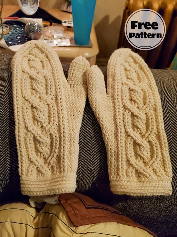 Chunky Crochet Mittens Free Pattern