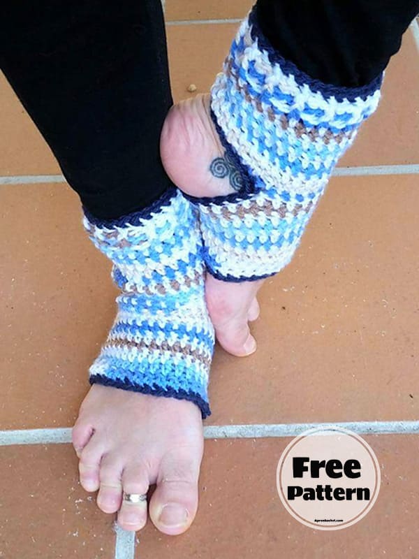 Comfortable Yoga Socks Crochet Pattern PDF