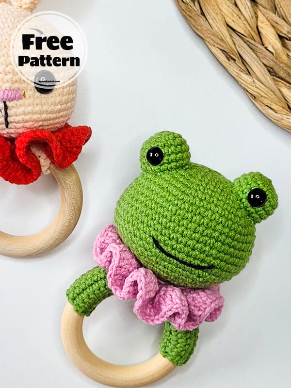 Crochet Frog Baby Rattle Free PDF Pattern (3)