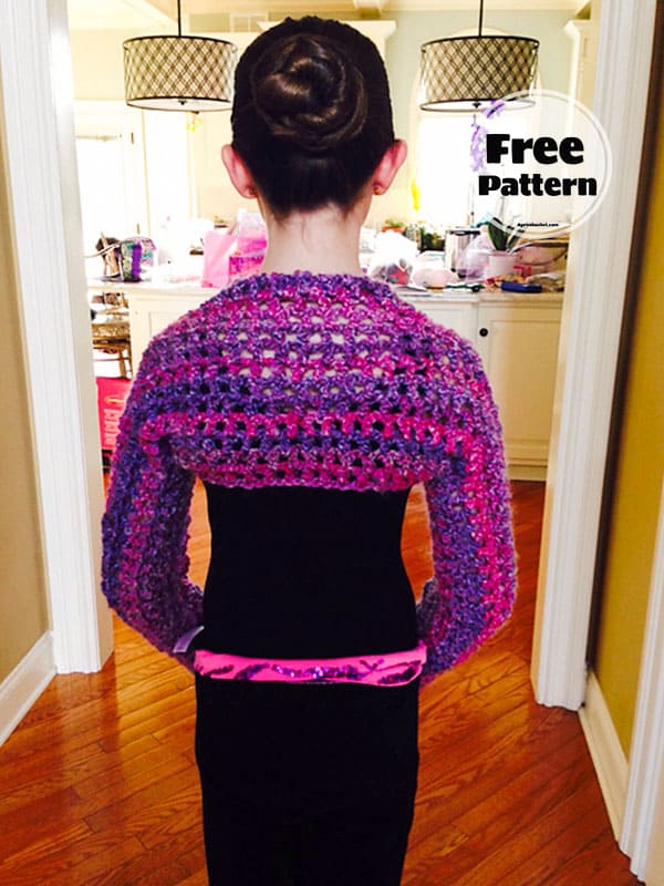 Easy Crochet Fishnet Shrug Free Pattern