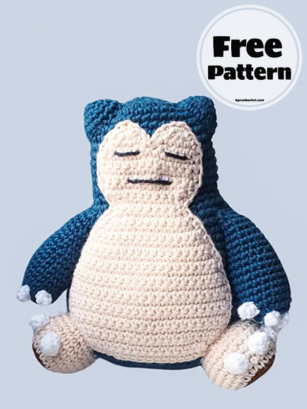 Free Snorlax Crochet Pattern-2