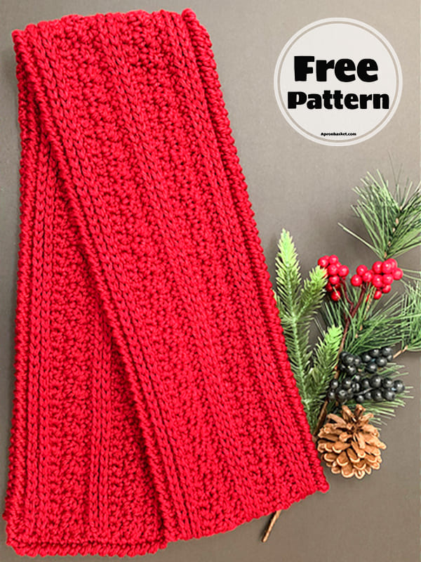Simple Stitch Crochet Scarf For Men Free Pattern (2)