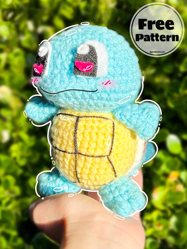Squirtle Crochet Pokemon Free Pattern