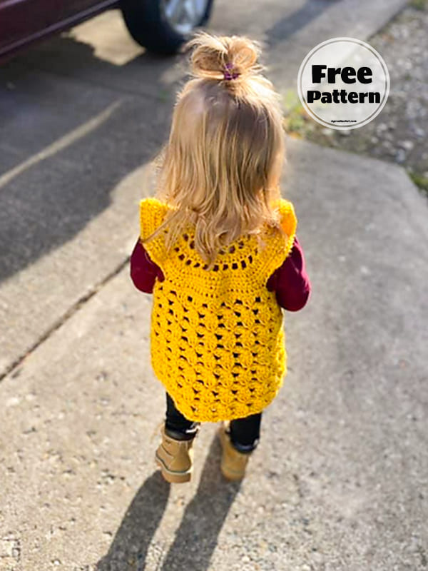 Vest Crochet For Kids Free Pattern