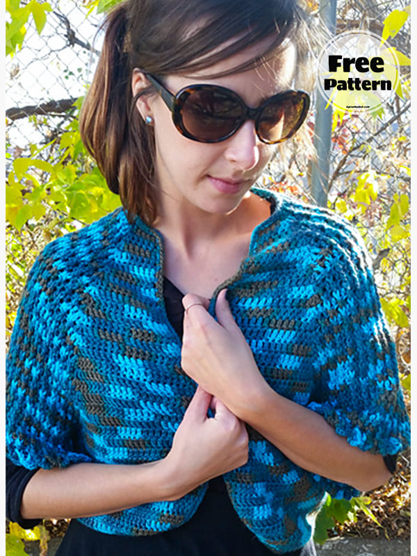 Autumn Bolero Free Crochet Pattern Jacket 