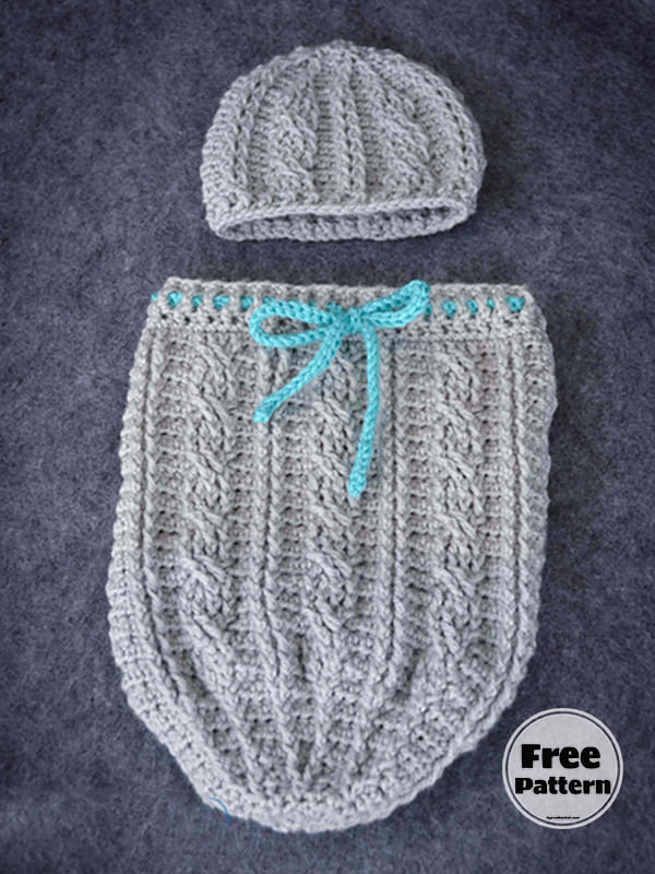 Baby Beanie And Cocoon Crochet Pattern Free