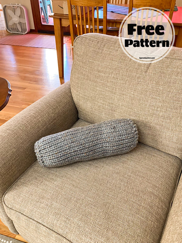 Cylindrical Cute Crochet Pillow Free Pattern