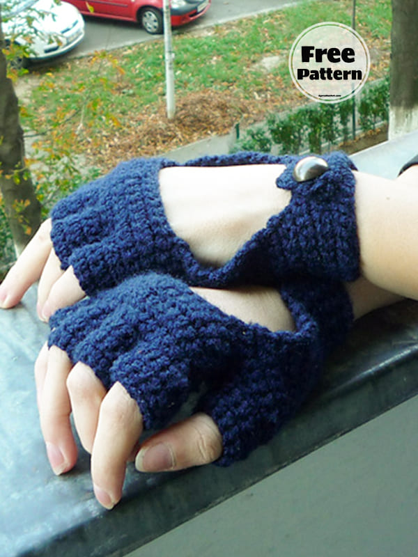 For Drivers Free Fingerless Gloves Crochet Pattern