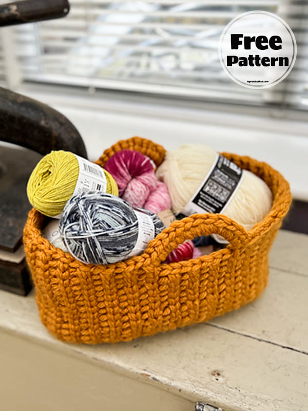 Free Cozy And Chunky Crochet Basket Pattern (2)