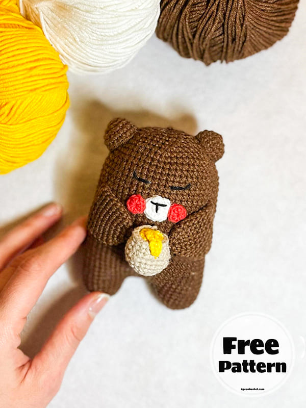 Honey Bee Tiny Crochet Bear Amigurumi Free PDF Pattern (2)