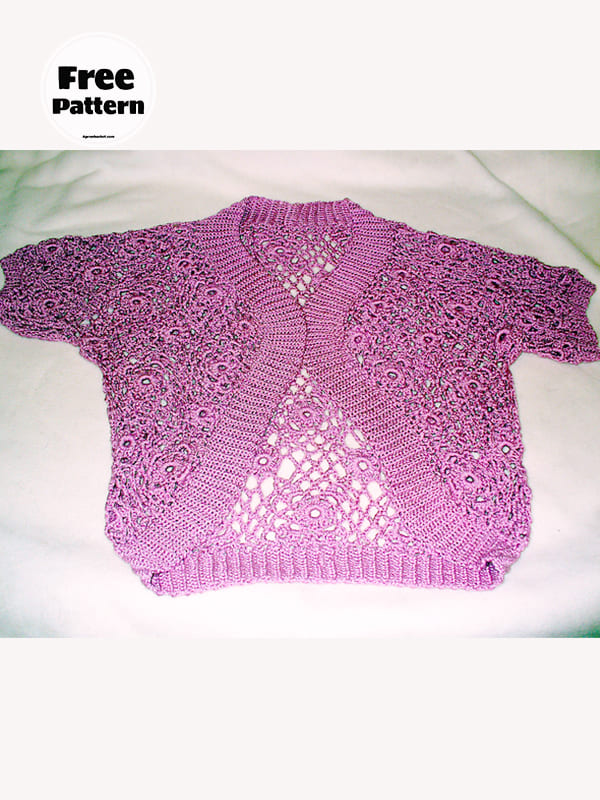 Lace Bolero Jacket To Crochet Free Pattern