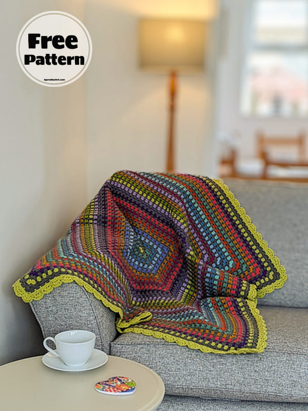 Large Crochet Granny Square Blanket Pattern Free PDF