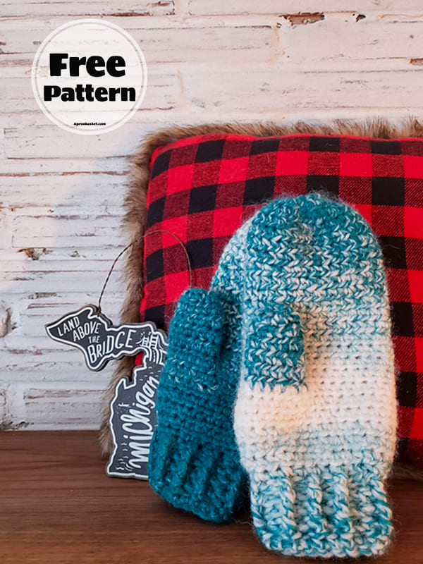 One Fingered Crochet Mittens Pattern Free Easy