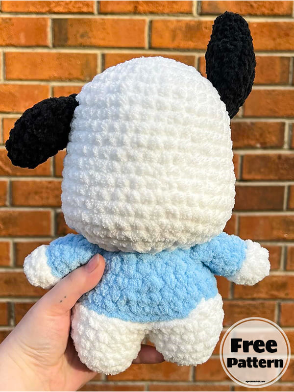 Pochacco Crochet Amigurumi Dog Free Pattern (3)