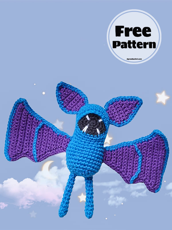 Pokemon Crochet Zubat Free Amigurumi Pattern (2)