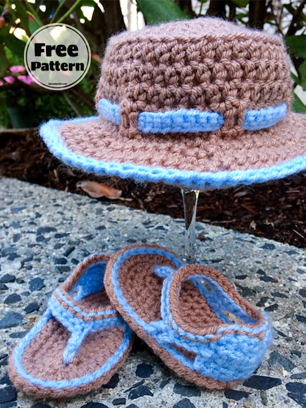 Summer Crochet Baby Sandals Free Pattern