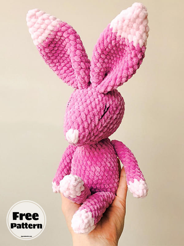Super Softy Plush Crochet Bunny Free PDF Pattern (2)