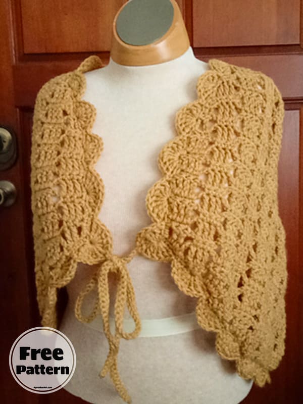 Tweed Simple Crochet Bolero Pattern Free