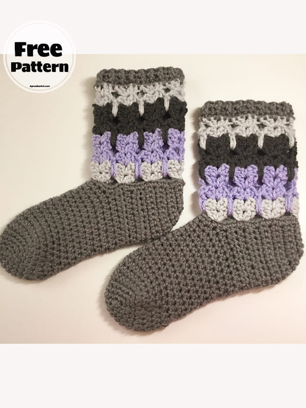 With Cat Sock Crochet Heart Pattern Free